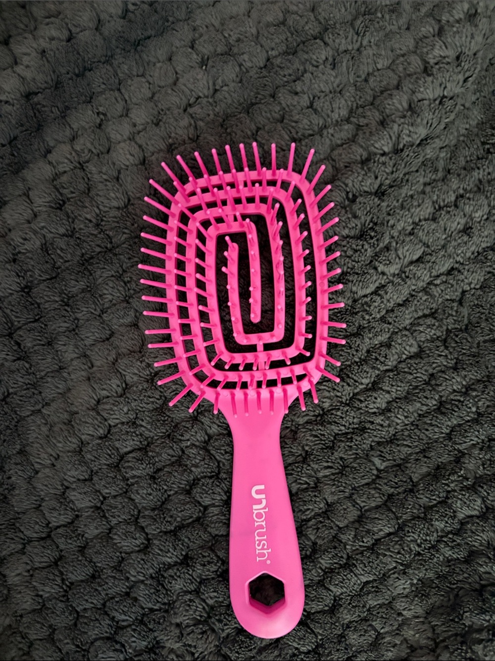 Hot Pink Vent Brush for Fast Drying & Gentle Detangling